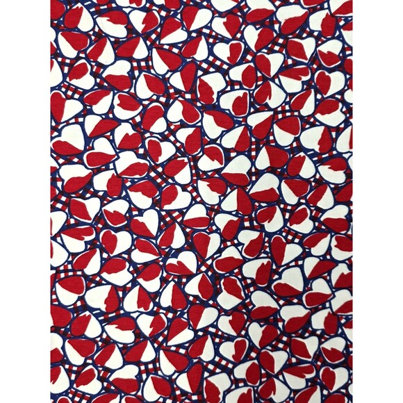 Gilda Marx VTG Patriotic Hearts Racerback Cotton Biketard Singlet Size XS (Y/J) - Picture 3 of 11